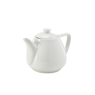 White Teapot 14.5cm/19cm Contemporary Porcelain Tea Coffee Pot Restaurant Home Set of 6