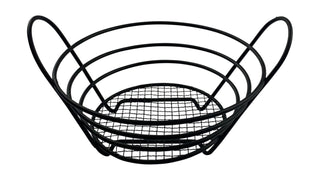 8″ Round Bread Basket With Handles