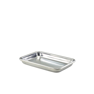 Bun Silver Pan 24x16.5x2cm/33x22.8x2cm Durable Aluminium Baking and Serving Tray Set 1