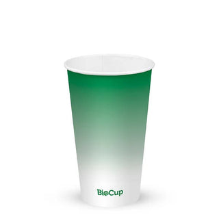 Pack Of 1000 500ml / 16oz (90mm) Cold Paper BioCups