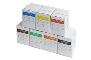 Pack Of 500 Per Day 7DAYS Day Labels 50 x 50mm