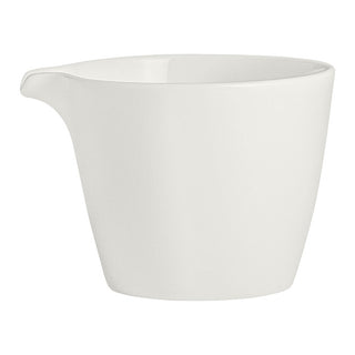 Fine China Pourer 10x9x7.4cm 26cl RO White Album for Dining Sauce & Dressing Pourer Pack of 12