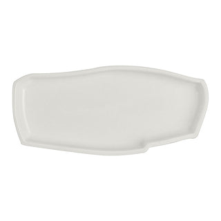 Fine China Geometric Trays 13cm/26cm RO White Album Pack of 12 for Tasting and Sharing Dishes