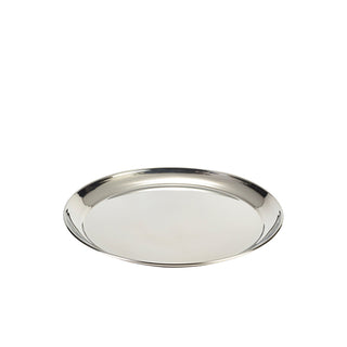 Round Silver Tray 30cm/35cm/40cm Stainless Steel Polished Tableware Serving Tray Set 1