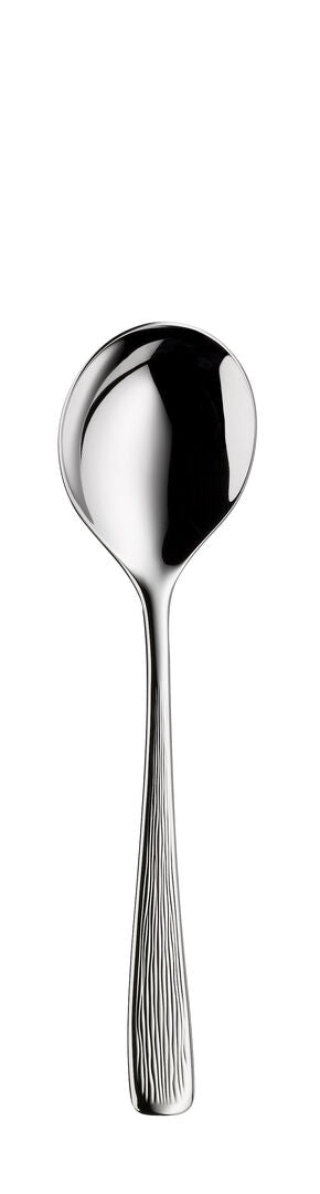 Round Soup Spoon 17cm Mescana Collection, Stainless Steel for Soup, Dinner, Kitchen Cutlery, Dishwasher Safe, Pack of 12
