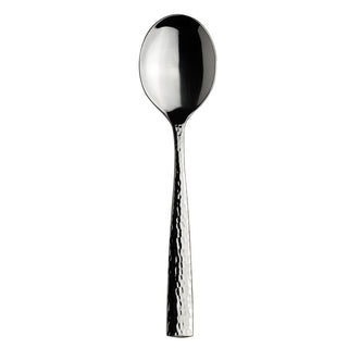 Alison Bouillon Soup Spoon 18cm Stainless Steel Dinner Table Cutlery, Dishwasher Safe, Pack of 12