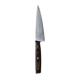 Burlington Steak Knife 26cm Stainless Steel, Black Wood Handle, ABS & Copper Rivet Pack of 6