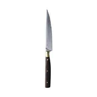 Kendall Steak Knife 24.1cm Stainless Steel Wood Handle, Brass & Copper Rivet for Home, Kitchen Pack of 6