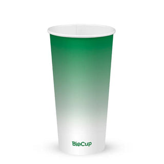 Pack Of 1000 600ml / 20oz (90mm) Cold Paper BioCups