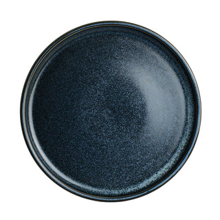 Storm Stack Plate 27cm Vitrified Stoneware Blue for Cake, Salad, Pasta Serving Pack of 6