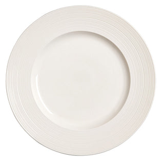 Concorde Rim Plate White Porcelain Dining Plate for Restaurants & Catering, Pack of 12 (Multi Sizes)