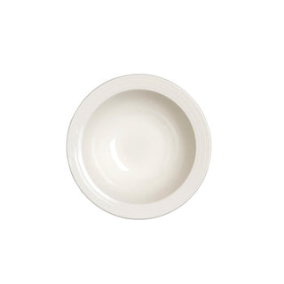 Concorde Oatmeal Bowl 16.5cm Porcelain White for Oatmeal, Desserts, Table Serving, Pack of 12
