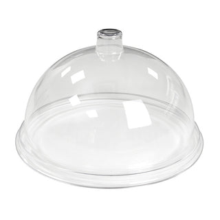 Clear Polycarbonate Round Dome Cover 29cm with Knob Commercial Buffet & Dessert Display Lid