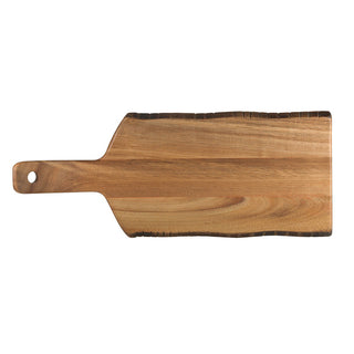 Acacia Wood Handled Serving Board, 40.5x16.5cm/51x20.25cm - Table Presentation, Pack of 6