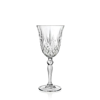 Melodia Wine Goblet Glasses 21cl/27cl, Crystal Glass for Juice, Wine and Cocktails - Glassware Set of 12