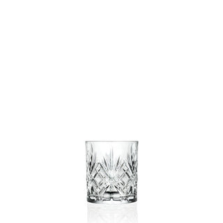 Melodia Crystal Old Fashioned Tumbler 8oz (23cl) Whisky & Cocktails Glass - Glasswasher Safe, Pack of 12