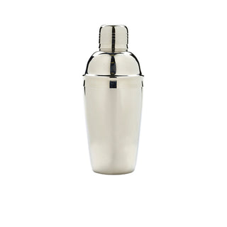 Cocktail Shaker 50cl – Stainless Steel Silver 3-Piece Cobbler Shaker (17.5oz / 50cl)