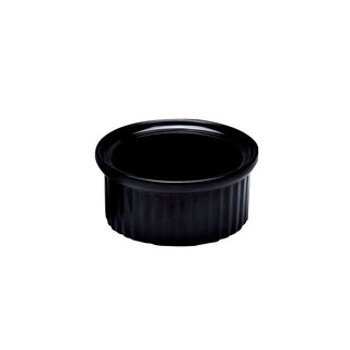 Black & White Melamine Ramekin for Sauce & Dip Serving, Pack of 12, Multi Sizes