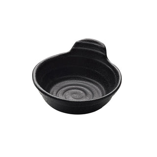 Zen Black Melamine Sauce Bowl 11.5 x 5.7cm for Dining, Hotels Serving Pack of 6