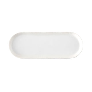 Bone China Quill Oblong Trays 25.3 × 9.3cm Pack of 12 For Dining & Serving Sides Desserts