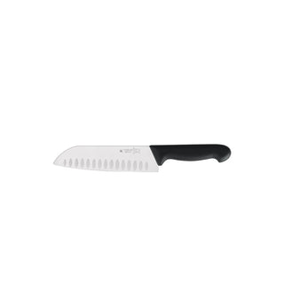 Santoku Knife, 7 inch Professional Chef Knife Vacuum Heated Stainless Steel Scalloped Blade for Home, Restaurant
