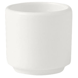 Monaco White Footless Egg Cups 4.75cm Vitrified Alumina Pack of 12 for Breakfast Table Service