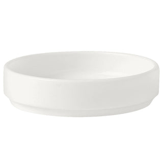 Monaco White Stacking Trays 7.5cm/10.25cm Vitrified Alumina Pack of 12 for Condiments Small Servings