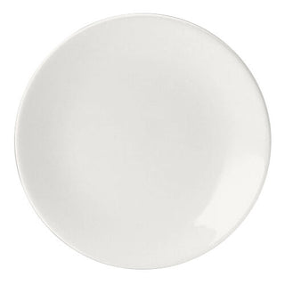 Monaco White Contour Plates 30.5cm Vitrified Alumina Pack of 12 for Main Course Presentation