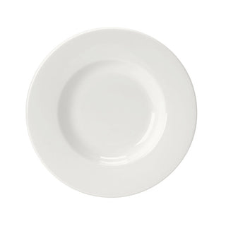 Monaco White Rococo Can Saucers 16.5cm Vitrified Alumina Pack of 36 for Cup Service