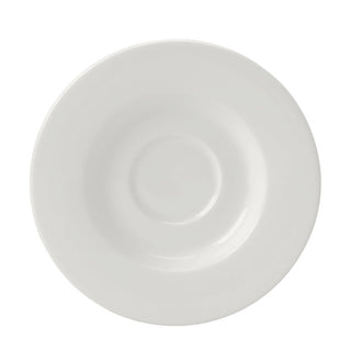 Monaco White Fine Saucers 11.75cm/16.5cm Vitrified Alumina Pack of 36 for Beverage Service