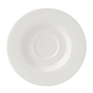Monaco White Fine Saucers 11.75cm/16.5cm Vitrified Alumina Pack of 36 for Beverage Service