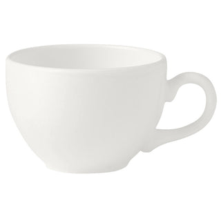 Monaco White Low Cups 8.5cl/22.75cl Vitrified Alumina Pack of 36 for Espresso Coffee