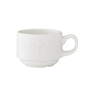 Alumina Vitrified Stacking Cup Set of 12, 8.5cl Morella Collection, Drinkware Set for Tea & Coffee