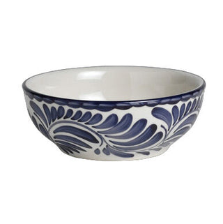 Stoneware Puebla Blue Nappy Bowls 13.5cm Pack of 12 for Side Dishes Desserts Tableware