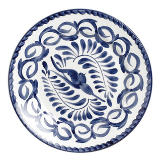 Stoneware Puebla Blue Rolled Edge Plates 16cm/23cm/26cm/31cm for Professional Tableware