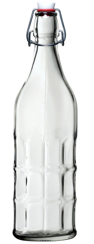 Soda Lime Glass Moresca Bottles 1 Litre Pack of 20 for Water Juice Beverage Service