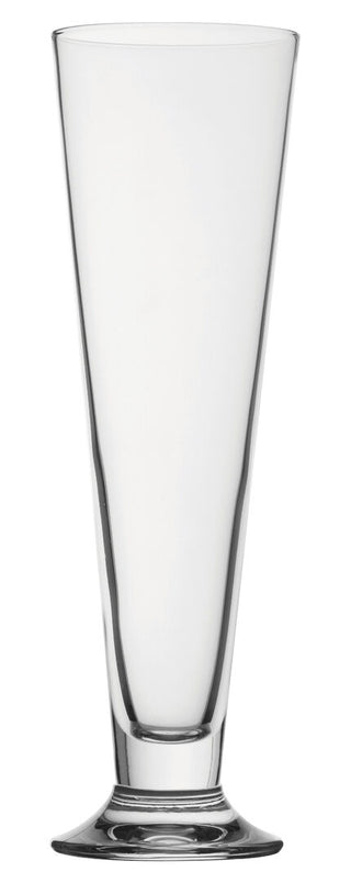 Crystal Glass Palladio Beer Glasses 37cl Pack of 6 for Lager Ale Bar Presentation
