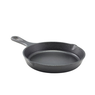 Cast Iron Frypan – Pre-Seasoned Individual Serving Pan 20×3.4cm (78cl / 27.5oz) – Pack of 6