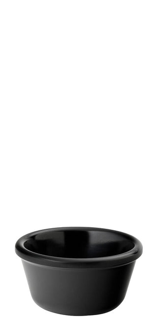 Melamine Plain Black Ramekins 4cl/9cl/12cl Pack of 48 for Sauces Dips Catering Service