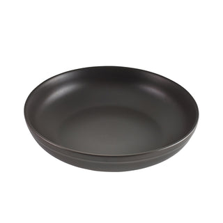 Black Coupe Bowl – Stoneware Ceramic Deep Serving Bowls 23cm/ 27.5cm - Pack of 6
