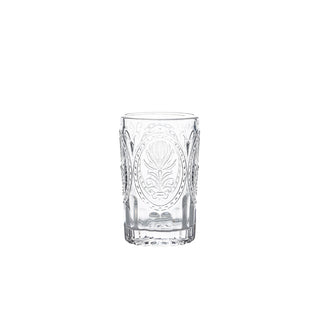 12oz/ 12.75oz Clear Vintage-Style Glass Tumblers Drinkware for Cocktails & Drinks - Pack of 4