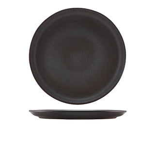 Terra Stoneware Antigo Black Coupe Plate 19cm/ 24cm/ 27.5cm - Pack of 6