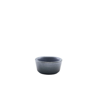 Graphite Stoneware Ramekin Pot Dish with Reactive Glaze – 1.5oz / 45ml (Pack of 12)
