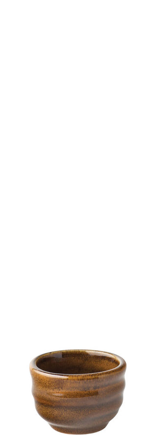 Stoneware Tribeca Dip Pots 4cl Malt/Black Pack of 6 for Sauces Condiments Table Service