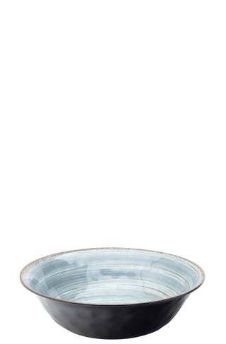 Melamine Wildwood Blue/Green Bowl 25cm Medium Serving Bowl Pack of 6