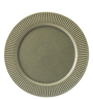 Stoneware Corduroy Fern Plates 21cm/24.5cm/28cm Pack of 6 Food Presentation Catering Use