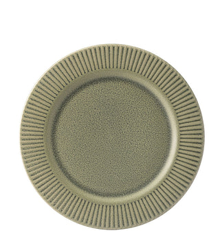 Stoneware Corduroy Fern Plates 21cm/24.5cm/28cm Pack of 6 Food Presentation Catering Use