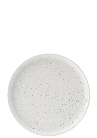 Porcelain Raw White Plates 20cm/25cm Pack of 6 for Side Dish Food Presentation