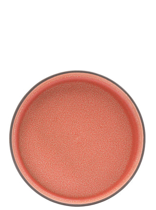 Porcelain Coral Walled Plates 18.5cm 26cm for Pasta Curries Saucy Dishes Pack of 6