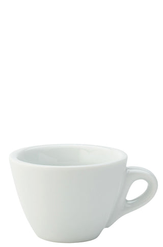Porcelain Flat White Cup 5.5oz (160ml), Coloured Coffee Cup for Barista & Cafe Service (Set of 12)